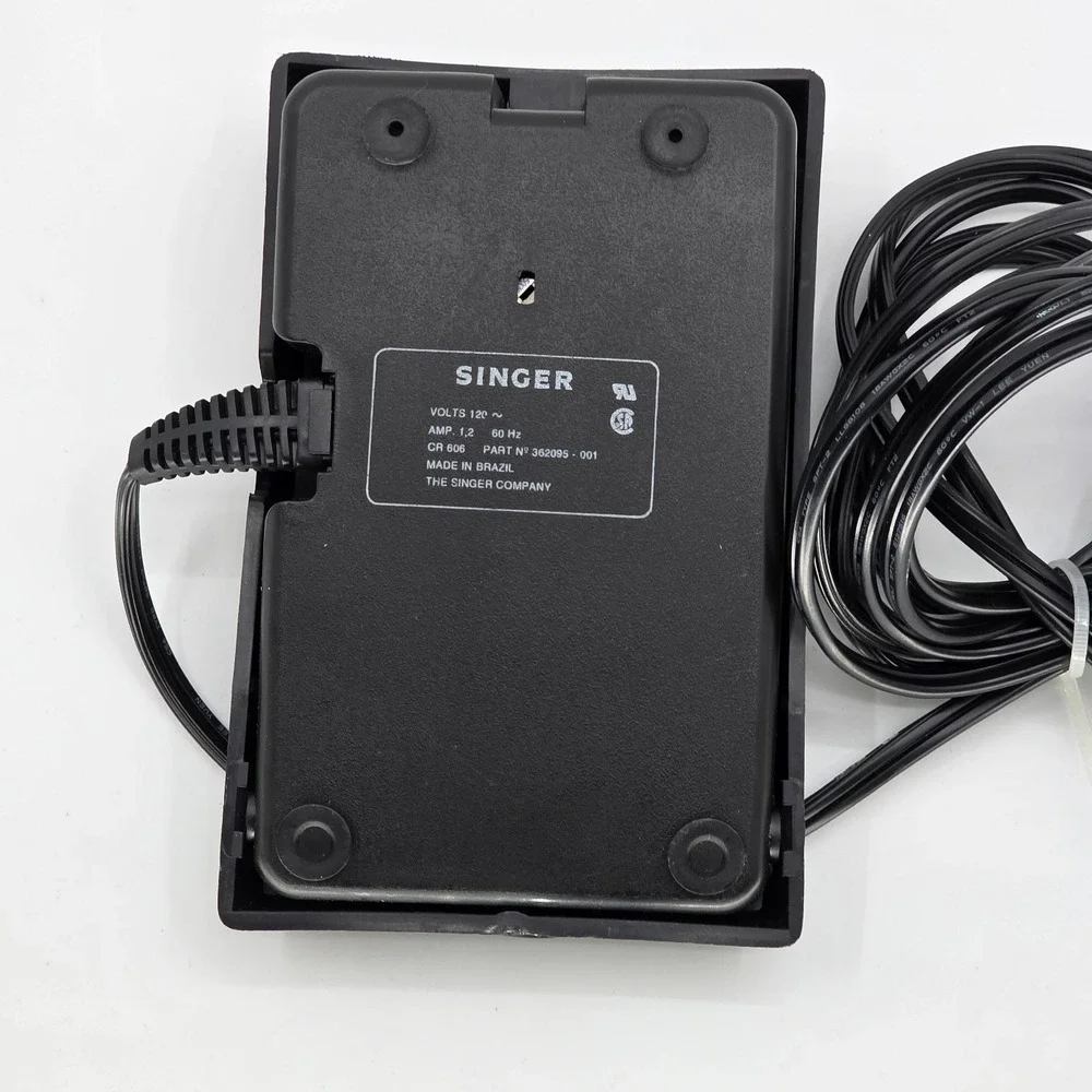 Singer CR606 362095-001 Electronic Sewing Machine Foot Pedal 3-Prong Controller